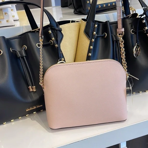 MICHAEL KORSJet Set Travel Medium Dome Crossbody BagPowder Blush NWT